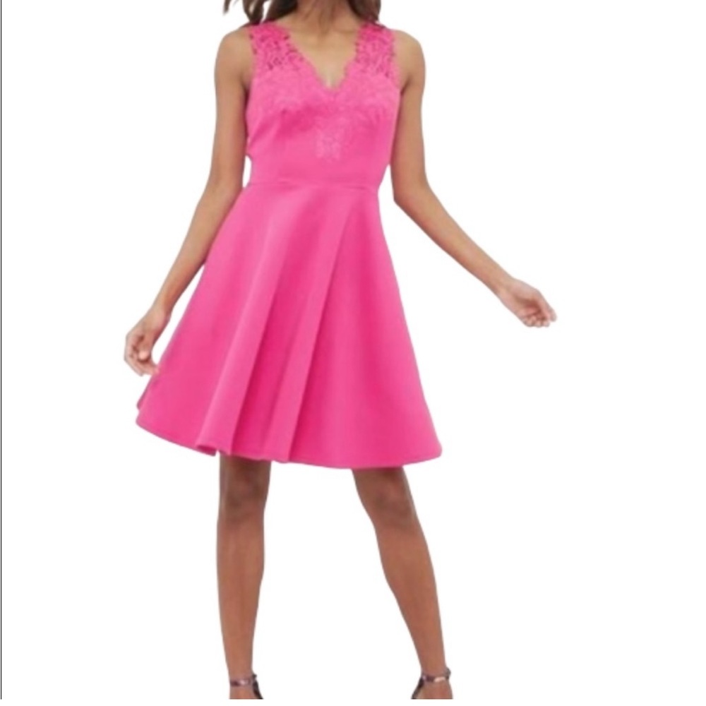 NWOT Ted Baker Dress London Dress Taliia Embroidered Skater Dress